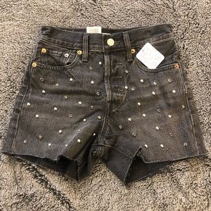 Levi Embellished Wedgie Shorts